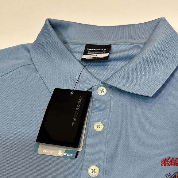 Nike Golf Dri-Fit Men’s XL Polo Shirt Blue NWT Kellogg’s Rice Krispies Treats - Picture 7 of 14
